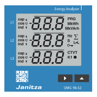 专业销售janitza捷尼查能量分析仪UMG96-S2
